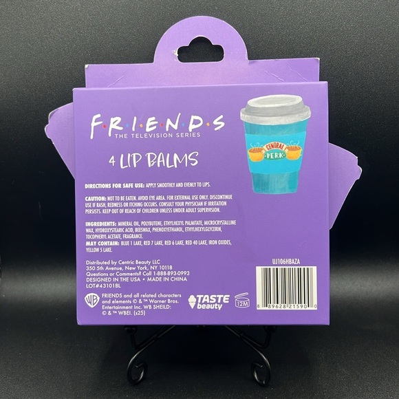 Friends Central Perk 4 Piece Lip Balm Gift Set - Picture 3 of 3